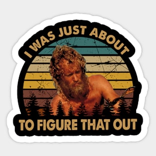 Tom Hanks' Odyssey 'Cast Away' Captivating Shots Sticker